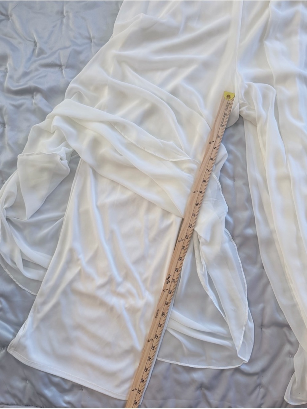 MSK White Halter Maxi Dress - Picture 9 of 14